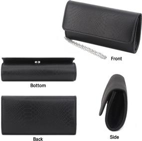 img 2 attached to Naimo Dazzling Clutch Evening Detachable Women's Handbags & Wallets : Clutches & Evening Bags