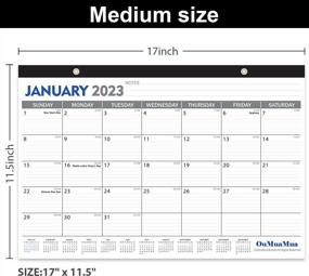 img 2 attached to 2023 Desk Calendar - 18 Months Desktop Planner 17X11.5" Jan 2023-Jun 2024 W/ Julian Date For Home, School & Office