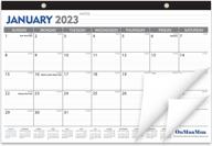 2023 desk calendar - 18 months desktop planner 17x11.5" jan 2023-jun 2024 w/ julian date for home, school & office logo