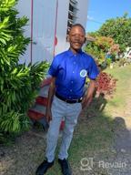 img 1 attached to Boys' Short Sleeve Dress Shirt Set with Bow Tie - Aimehonpe Solid Cotton Uniform review by Chris Tisdale