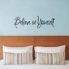 img 1 attached to Inspire Your Home With Believe In Yourself Wall Decal Living Room Décor Motivational Stickers