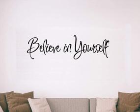 img 3 attached to Inspire Your Home With Believe In Yourself Wall Decal Living Room Décor Motivational Stickers