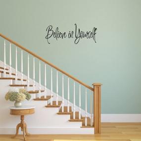 img 2 attached to Inspire Your Home With Believe In Yourself Wall Decal Living Room Décor Motivational Stickers