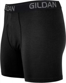 img 1 attached to Gildan Men'S Cotton Stretch Boxer Briefs, Multipack