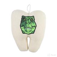 🦕 morxy dinosaur tooth fairy pillow for girls and boys - kids keepsake tooth holder - lost tooth pillow for tooth fairy - linen tooth fairy pouch with back pocket логотип