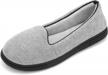 lightweight chenille closed back slippers for women by rockdove logo
