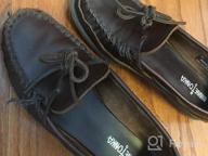 img 1 attached to Minnetonka Brown Double Bottom Slip-on Shoes review by Deonte Bates