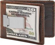 👜 premium co wallet full leather bifold wallet with natural exterior: unmatched style and durability logo