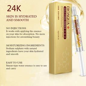 img 2 attached to Hydrating And Clarifying 24K Gold Anti-Aging Face Mask Infused With Hyaluronic Acid By BIOAQUA