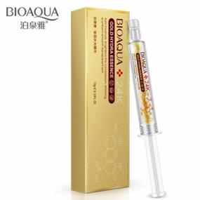 img 4 attached to Hydrating And Clarifying 24K Gold Anti-Aging Face Mask Infused With Hyaluronic Acid By BIOAQUA