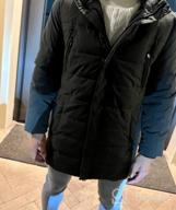 img 1 attached to Men'S Winter Puffer Jacket With Quilted Padding And Hood By Bellivera Parka review by Tsuyoshi Tendencies