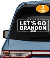 3-pack fjbiden stickers decal - express your support with 'let's go brandon' design логотип