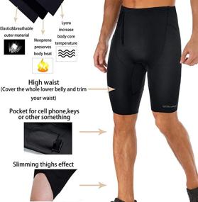 img 1 attached to Premium 2Mm Neoprene Wetsuit Shorts With Pocket For Swimming, Surfing, And Training - CtriLady Sweat Fitness Jammer Buoyancy Shorts For Snorkeling