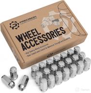 🔧 24pcs chrome extended bulge lug nuts for ford f150 expedition lincoln navigator mark lt - stancemagic, cone taper acorn seat, 1.8" length, 0.9" width, 19mm 3/4" hex logo