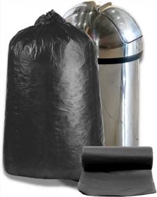 img 4 attached to 500 Count 30" X 37" Black Plasticplace High Density 8 Micron Trash Bags - 25 Gallon