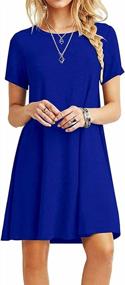 img 4 attached to Women'S Summer Short Sleeve Casual T Shirt Dress Loose Dresses By SHENBOLEN