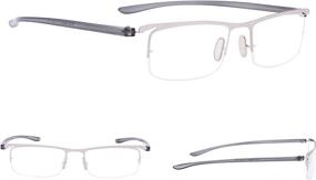 img 2 attached to Lightweight Half Rim Reading Glasses 3-Pack | Enhanced Vision Care for Reading