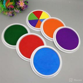 img 1 attached to 👶 6-Piece Multicolor Baby Ink Pad Set for Baby Footprints, Handprints, Fingerprints Kit - Ideal for Preserving Precious Family Memories or as a Special Keepsake Gift