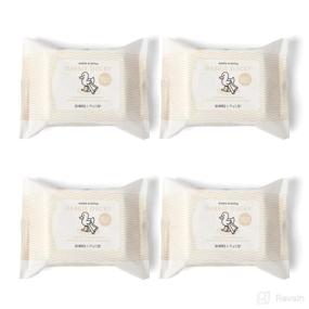 img 4 attached to 👶 Dabble & Dollop Infant Face & Neck Wipes: Fragrance-Free, Plant-Based & Compostable Baby Wipes | 100% USA-Made, Vegan | Set of 4