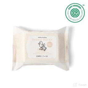 img 3 attached to 👶 Dabble & Dollop Infant Face & Neck Wipes: Fragrance-Free, Plant-Based & Compostable Baby Wipes | 100% USA-Made, Vegan | Set of 4