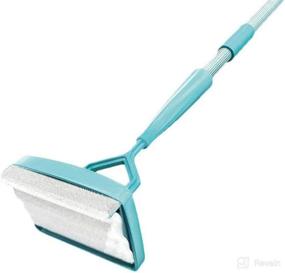 img 4 attached to 🧹 Long Handle Baseboard Cleaning Tool with 360 Degree Adjustable Rotation, No Bending Mop, 2 Extra Reusable Microfiber Cleaning Pads Included - Ideal for Bathroom, Home Cleaning Tasks