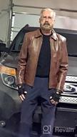 img 1 attached to Stylish And Durable: Brown Leather Jacket For Men Crafted From Black Real Lambskin review by Jim Bijelic