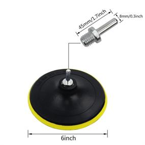 img 3 attached to 🛠️ Coceca 7pc 6 Inch Drill Buffer Attachment Set: Buffing Wheel, Sponge, Wool Polishing Pad Bundle for Optimal Polishing Performance