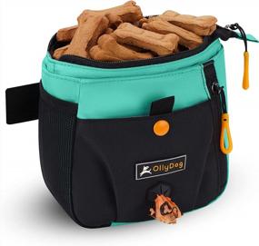 img 1 attached to Сумка OllyDog Backcountry Day Bag, сумка для лакомства для собак, функция Hands-Free для тренировок, поясная сумка со встроенным дозатором пакетов для какашек, съемный зажим для поясного ремня, дорожный контейнер для лакомств для собак, (Бермуды)