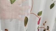 img 1 attached to Chic Floral Embroidered Grommet Curtains, 84 Inch Length - Keep Privacy And Style With VOGOL'S Pastoral Window Drapes For Living Room And Bedroom - Set Of 2 Panels, W52 X L84 review by Sam Bell