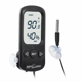 img 3 attached to 🦎 REPTI ZOO Reptile Thermometer Hygrometer: Accurate Digital Alarm Thermo-Hygrometer with Probe & Suction Cup - Ideal for Reptile Terrariums and Aquarium Tanks