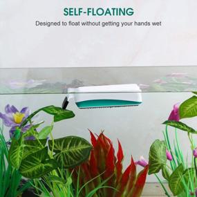 img 1 attached to Efficient 2-In-1 Magnetic Fish Tank Cleaner With Non-Slip Design And Scratch-Free Blades