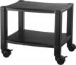 kantek under-desk printer stand with 2 shelves, mobile design, 17 x 13.25 x 14.13 inches, black (ps510) - enhance your seo rank with this! logo