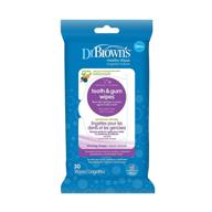 🦷 dr. brown's tooth wipes: convenient oral care wipes for fresh breath and clean teeth logo