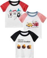 👕 deekey toddler short sleeve graphic t shirts: adorable girls' tops, tees & blouses logo