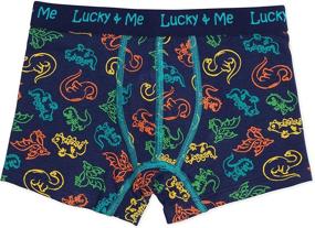 img 1 attached to Lucky Me Underwear Tagless Dinosaur Boys' Clothing ~ Underwear