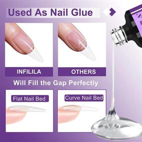img 2 attached to Get Perfectly Bonded Nails With INFILILA 3 In 1 UV Nail Glue - Long Lasting And Ideal For Acrylic Nails, Base Coat, And Slip Solution (2PCS X 15Ml)