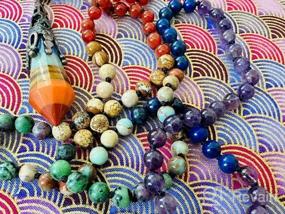 img 5 attached to Bivei'S 7 Chakra Healing Mala Bracelet - Authentic Gemstone Beads For Yoga And Meditation