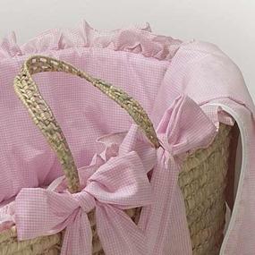 img 2 attached to Babydoll Gingham Moses Basket Pink