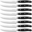 🔪 pickwill 8-piece serrated steak knives set - german stainless steel, full tang, gift box included logo