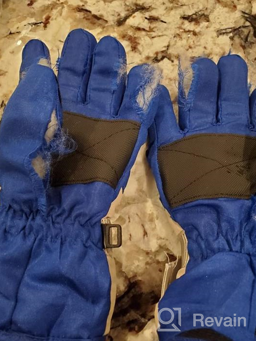 img 1 attached to 🧤 Warm & Waterproof Winter Gloves: Fleece Boys' Accessories for Cold Weather Protection review by Steve Beaumont