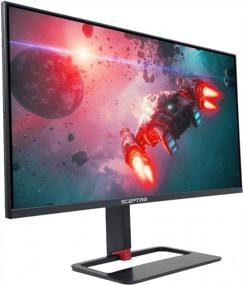 img 3 attached to Sceptre E325B-QPN168 2560X1440 DisplayPort Monitor with Built-In Speakers, Blue Light Filter, Flicker-Free, Frameless Design - IPS Technology