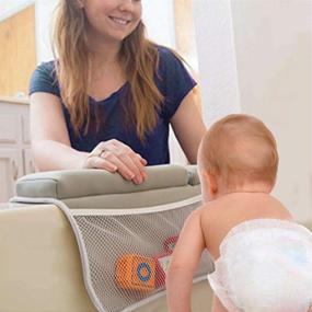 img 3 attached to 🛀 Premium Bath Kneeler and Elbow Rest Pad Set – Bathtime Kneeling Pad with Built-in Bath Toy Organizer – Extra Thick Padded Knee Mat for Moms, Dads, and Toddlers