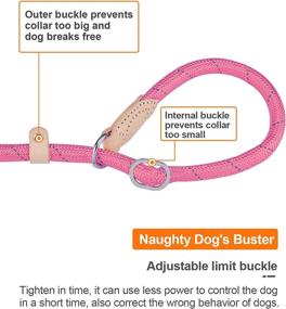 img 3 attached to Premium 5-Feet Slip Lead Dog Leash: Durable Braided Rope, No Choke, Comfortable Padded Handle - Ideal for Obedience Training, Recall, and Walks with Large, Medium, and Small Dogs