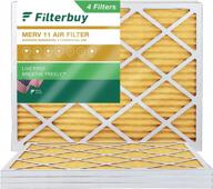 защитите свой дом от аллергенов с помощью воздушных фильтров filterbuy 10x16x1 merv 11 (4 шт. в упаковке) логотип