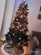 img 1 attached to Goplus Pink Unlit Artificial Christmas Tree 7.5Ft Hinged Spruce Full Tree With Metal Stand, 100% New PVC Material Xmas Decoration For Indoor And Outdoor review by Linda Ballek