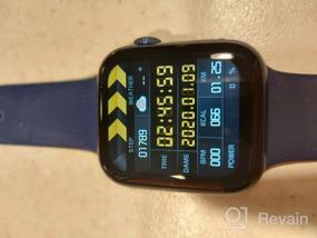 img 11 attached to Умные смарт часы Smart Watch X22 PRO (iOS, Android) с Full- touch экраном, быстрой беспроводной зарядкой, пульсоксиметром, шагомером, тонометром, приемом- ответом звонков, личным тренером (синий)