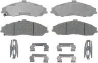 🔒 enhance braking performance with acdelco silver 14d731ch ceramic front disc brake pad set including hardware логотип