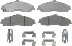 img 1 attached to 🔒 Enhance Braking Performance with ACDelco Silver 14D731CH Ceramic Front Disc Brake Pad Set including Hardware