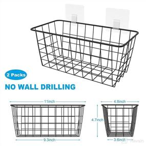 img 3 attached to Baskets Organizing Adhesive Drilling Bathroom