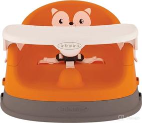 img 4 attached to 🦊 Infantino Fox-Theme 4-in-1 Feeding Booster Seat with Space-Saving Design - Grow-with-Me, Ideal for Infants 6M+ and Toddlers 3Y+
